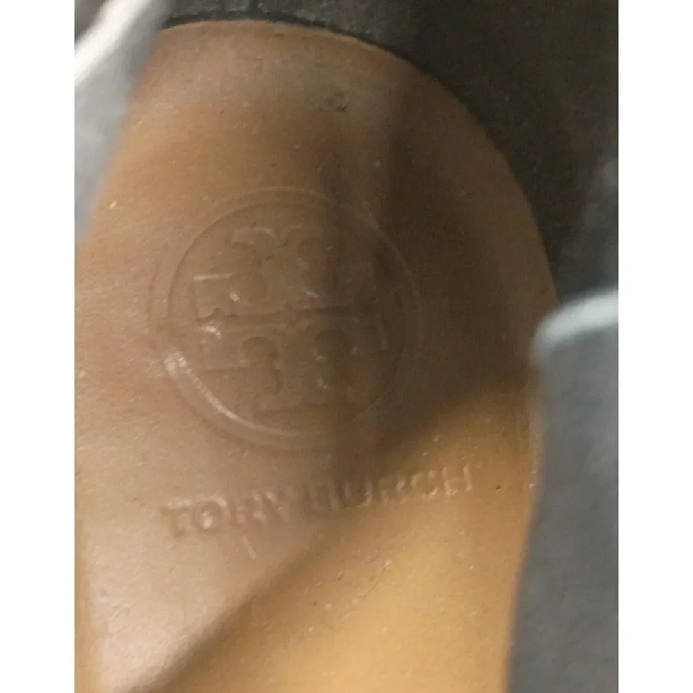 Tory Burch Women's Black Leather Knee-High Riding Boots Size 7M